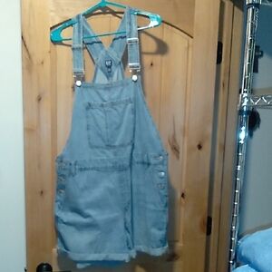 Gap XL womens demin overall shorts